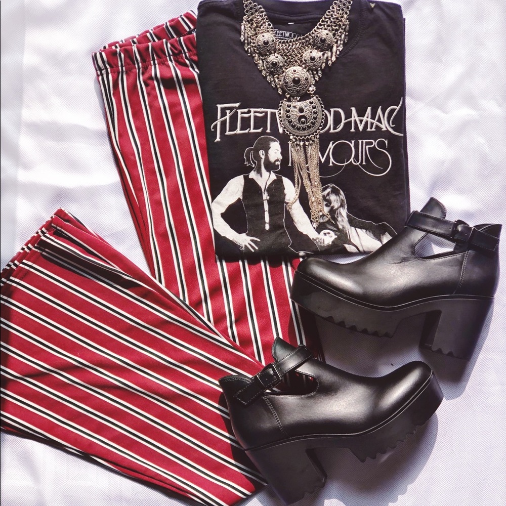 COPY - Nasty Gal Black Platform Ankle Boot with B…